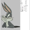 Bugs Bunny Cartoon Embroidery Design - Image 2