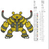 Electivire Cartoon Embroidery Design