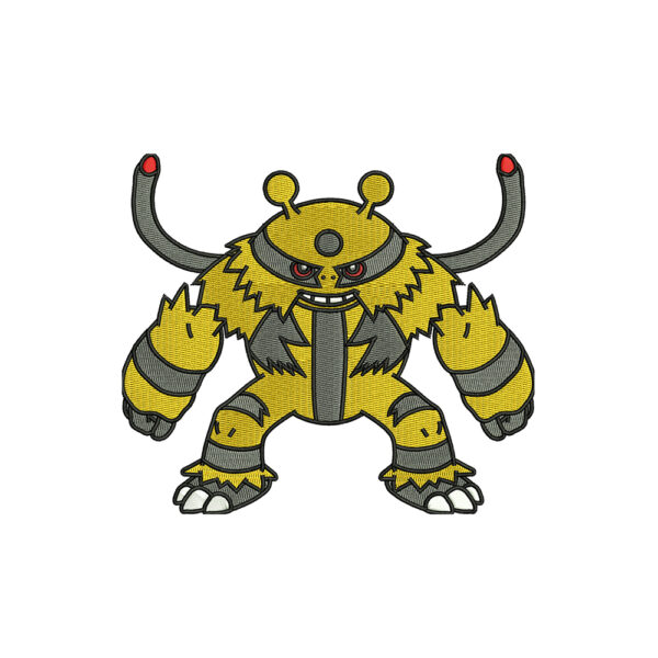 Electivire Cartoon Embroidery Design