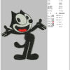 Felix the Cat Embroidery Design