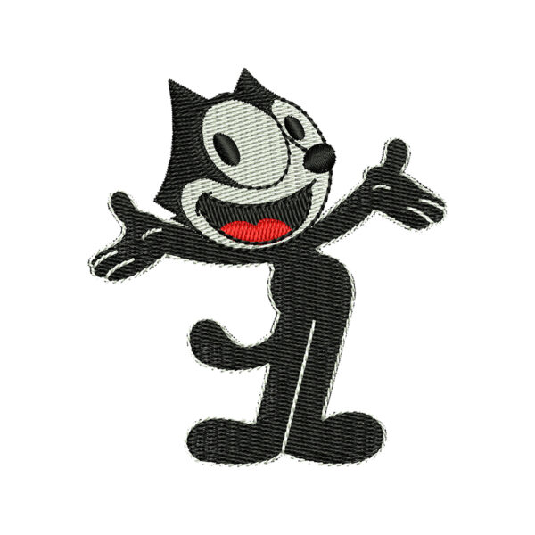 Felix the Cat Embroidery Design